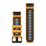 Ремешок GARMIN QUICKFIT 26 силиконовые ярко-оранжевые/графитовые 010-13393-01